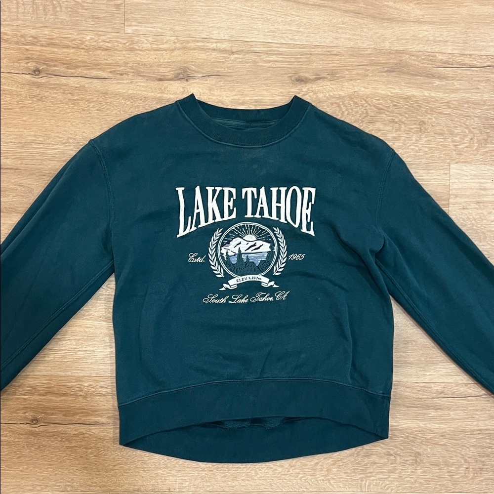 Lake Tahoe Graphic Sweatshirt - Dark Teal
